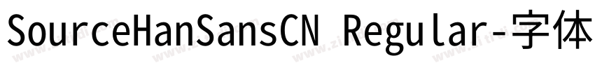 SourceHanSansCN Regular字体转换
